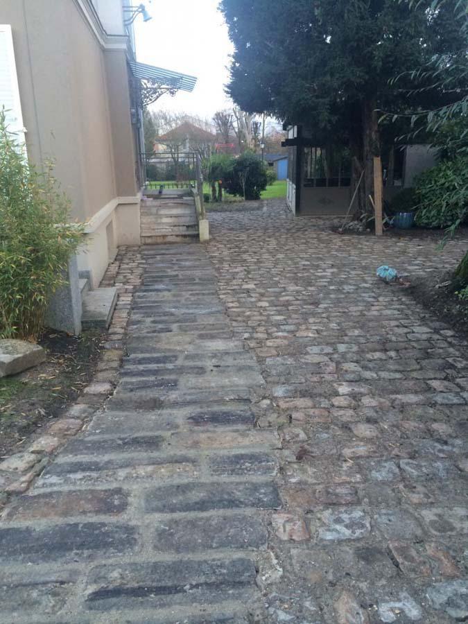 Pavage jardin Saint Gratien